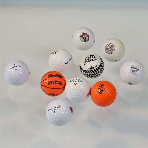 Collectible Golf Balls Stolichnaya Vodka Racing Wheels Disney Big Bertha Reuters - Picture 2 of 11